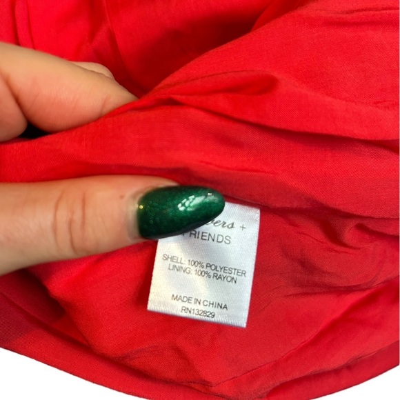 Lovers + Friends Revolve Amy Cherry Red Ruched Mini Dress Size XS - Picture 14 of 15